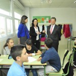 Visita de las autoridades al colegio María Moliner